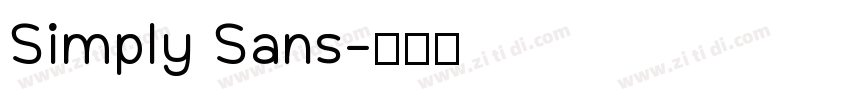 Simply Sans字体转换